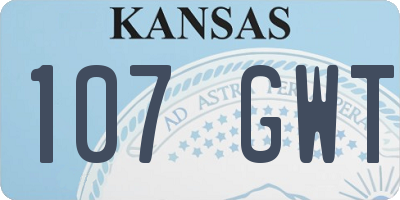 KS license plate 107GWT
