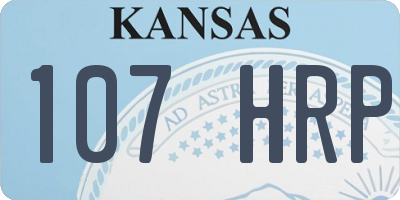 KS license plate 107HRP