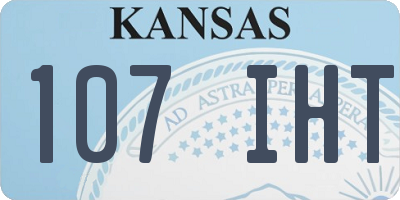 KS license plate 107IHT
