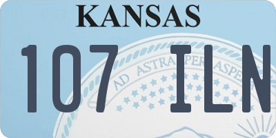 KS license plate 107ILN