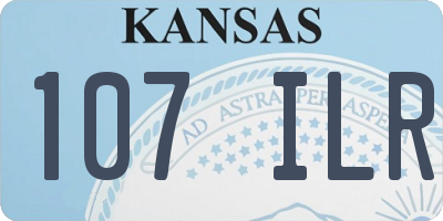 KS license plate 107ILR