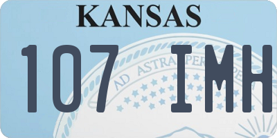 KS license plate 107IMH