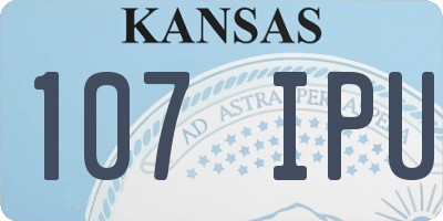 KS license plate 107IPU