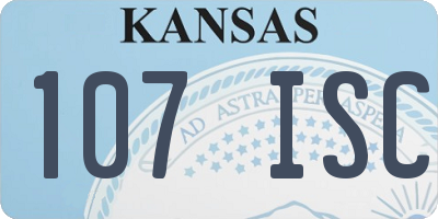 KS license plate 107ISC