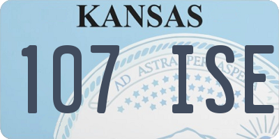 KS license plate 107ISE