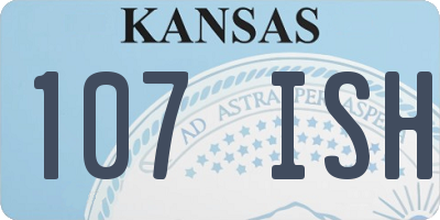 KS license plate 107ISH
