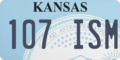 KS license plate 107ISM