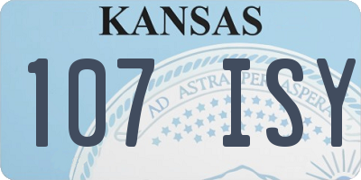 KS license plate 107ISY