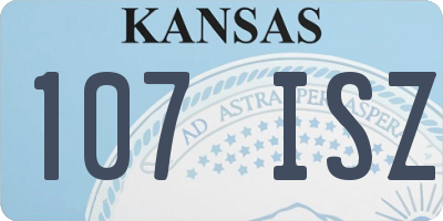 KS license plate 107ISZ