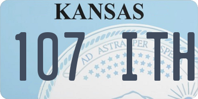 KS license plate 107ITH