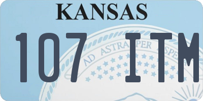 KS license plate 107ITM