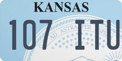 KS license plate 107ITU