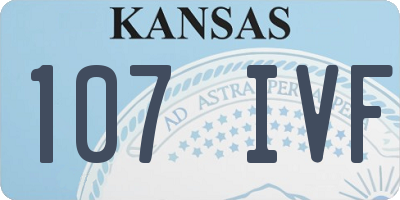 KS license plate 107IVF