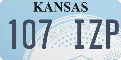 KS license plate 107IZP