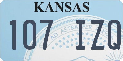 KS license plate 107IZQ
