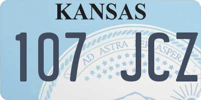 KS license plate 107JCZ