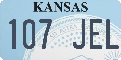 KS license plate 107JEL