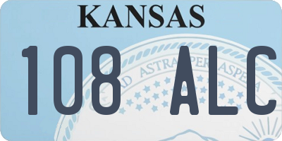 KS license plate 108ALC