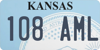 KS license plate 108AML