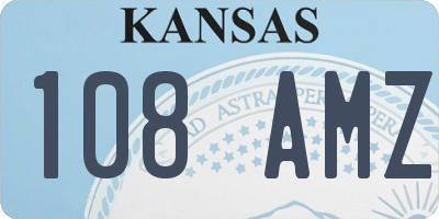 KS license plate 108AMZ
