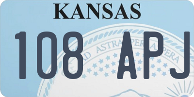 KS license plate 108APJ