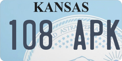KS license plate 108APK