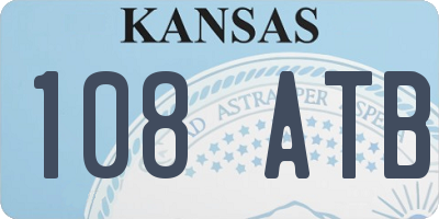 KS license plate 108ATB