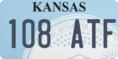 KS license plate 108ATF