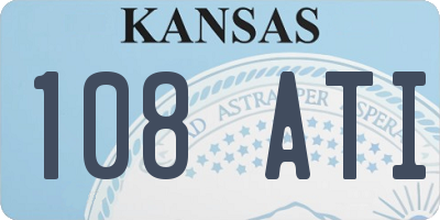 KS license plate 108ATI