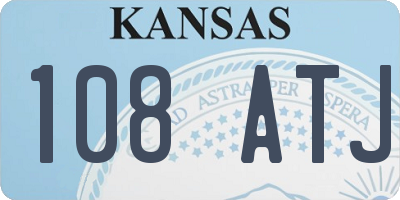 KS license plate 108ATJ