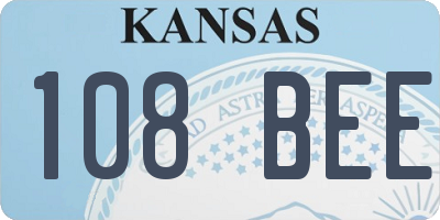 KS license plate 108BEE