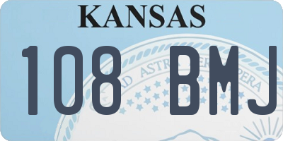 KS license plate 108BMJ