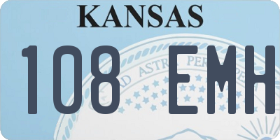 KS license plate 108EMH