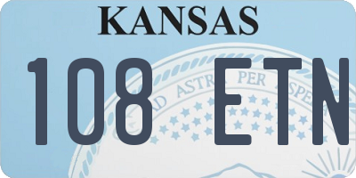 KS license plate 108ETN