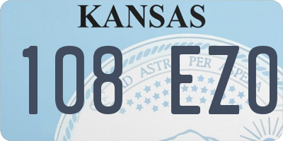 KS license plate 108EZO