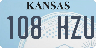 KS license plate 108HZU