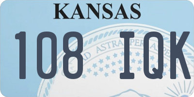 KS license plate 108IQK