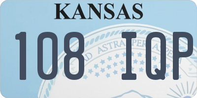 KS license plate 108IQP