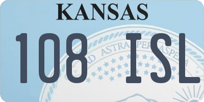 KS license plate 108ISL