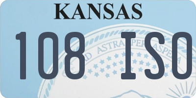 KS license plate 108ISO