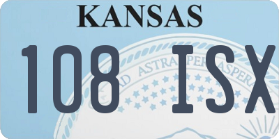 KS license plate 108ISX