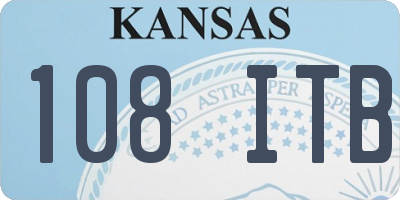 KS license plate 108ITB