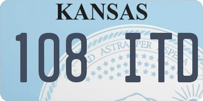 KS license plate 108ITD