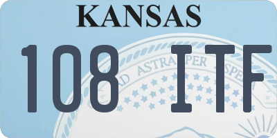 KS license plate 108ITF