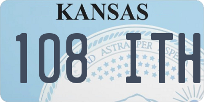 KS license plate 108ITH