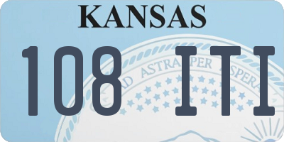 KS license plate 108ITI