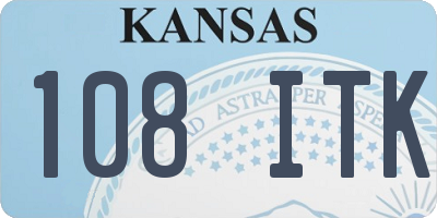 KS license plate 108ITK