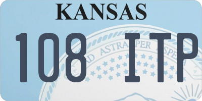 KS license plate 108ITP
