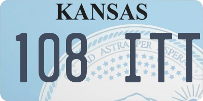 KS license plate 108ITT