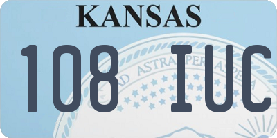 KS license plate 108IUC